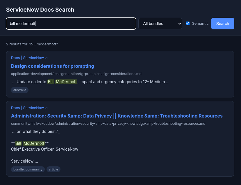 jsn docs serve — search results for "bill mcdermott"